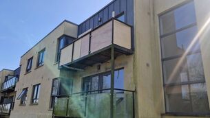 <p>On March 20, Nevaeh and Jayden O’Neill fell from a two-storey balcony (pictured) after a windowpane came loose and fell to the ground.</p> <p>On March 20, Nevaeh and Jayden O’Neill fell from a two-storey balcony (pictured) after a windowpane came loose and fell to the ground.</p>