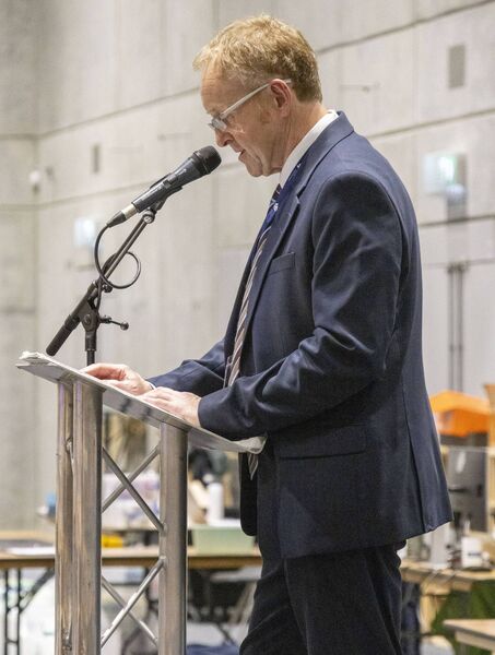 Returning Officer Paul Johnston at the Waterford Count Centre at SETU Arena. Photo: Joe Evans Returning Officer Paul Johnston at the Waterford Count Centre at SETU Arena. Photo: Joe Evans