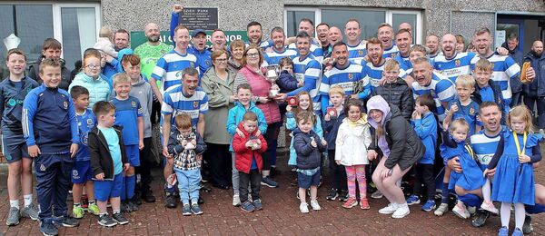 The Stafford family made the Matt Stafford Div. 4 Cup presentation to St. Joseph’s captain Shane O'Brien surrounded by his team-mates and supporters at Ozier Park. Photos: Noel Browne. The Stafford family made the Matt Stafford Div. 4 Cup presentation to St. Joseph’s captain Shane O'Brien surrounded by his team-mates and supporters at Ozier Park. Photos: Noel Browne.