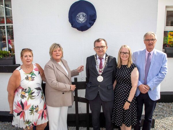 Pictured is Mary Butler, TD, Minister of State at the Department of the Taoiseach with special responsibility as Government Chief Whip and the Department of Health with responsibility for Mental Health unveiling the plaque in the presence of Cllr. Seamus Ryan, Mayor Of Waterford City & County. Included are Maria Walsh, Chair, Dunmore Heritage Group, Tracey McEneany, Central Library and Eugene Broderick, Chair, Waterford Civic Trust. Photo: John Power Pictured is Mary Butler, TD, Minister of State at the Department of the Taoiseach with special responsibility as Government Chief Whip and the Department of Health with responsibility for Mental Health unveiling the plaque in the presence of Cllr. Seamus Ryan, Mayor Of Waterford City & County. Included are Maria Walsh, Chair, Dunmore Heritage Group, Tracey McEneany, Central Library and Eugene Broderick, Chair, Waterford Civic Trust. Photo: John Power