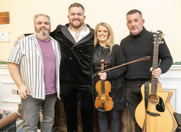 David Hayes, Glenn Murphy, Eimear Heeney and Mark Robinson, at the Theatre Royal for the launch of Glenn's new solo album 'Wintersong'. Photo: Joe Evans David Hayes, Glenn Murphy, Eimear Heeney and Mark Robinson, at the Theatre Royal for the launch of Glenn's new solo album 'Wintersong'. Photo: Joe Evans