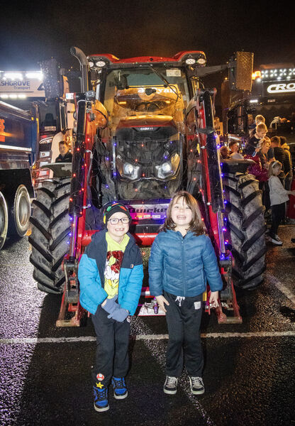 Tadhg and Ray, at the Winterval Truck & Tractor Parade. Photo: Joe Evans Tadhg and Ray, at the Winterval Truck & Tractor Parade. Photo: Joe Evans
