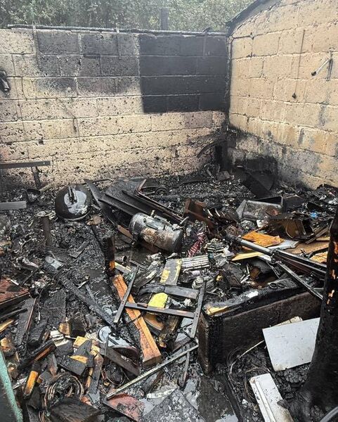 Shed fire over the weekend. Picture Credit: Waterford City Fire Service on Facebook. Shed fire over the weekend. Picture Credit: Waterford City Fire Service on Facebook.