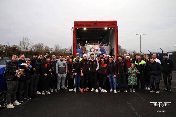 All those involved in the toy run organised by Park n'Chill Waterford car club. All those involved in the toy run organised by Park n'Chill Waterford car club.