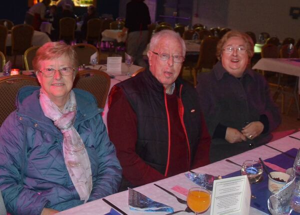Gemma Donovan, John and Minnie McGrath, at the Kill Community Complimentary Christmas Meal Event, funded by the Community Centre Committee. Gemma Donovan, John and Minnie McGrath, at the Kill Community Complimentary Christmas Meal Event, funded by the Community Centre Committee.