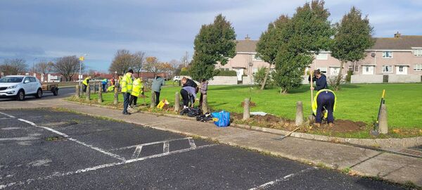 The community of Larchville/Lisduggan hard at work. The community of Larchville/Lisduggan hard at work.