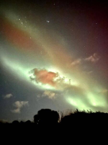 The Northern Lights were spectacular across the Waterford sky. Pic: Joe Evans The Northern Lights were spectacular across the Waterford sky. Pic: Joe Evans