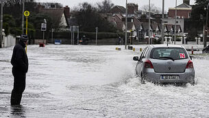 Two police officers taken to hospital following road crash Two police officers taken to hospital following road crash