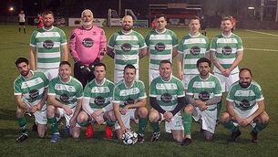 <p>The Villa FC team who defeated Bohs in the Division 4A League at Ben Wadding Park on Friday night. Photo: Paul Elliott. </p> <p>The Villa FC team who defeated Bohs in the Division 4A League at Ben Wadding Park on Friday night. Photo: Paul Elliott. </p>