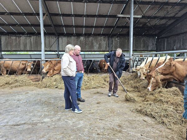 A social farming participant from Seabreeze with Dungarvan Social Farmer Ger O' Grady and Minister Mary Butler TD. A social farming participant from Seabreeze with Dungarvan Social Farmer Ger O' Grady and Minister Mary Butler TD.