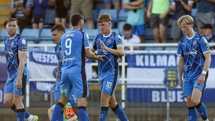 <p>Waterford FC's Conan Noonan celebrates with Padraig Amond. Photo: INPHO/Stephen Heaney</p> <p>Waterford FC's Conan Noonan celebrates with Padraig Amond. Photo: INPHO/Stephen Heaney</p>