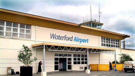 Progress at Waterford Airport as old lighting is removed and a new name is given to the expanded runway Progress at Waterford Airport as old lighting is removed and a new name is given to the expanded runway